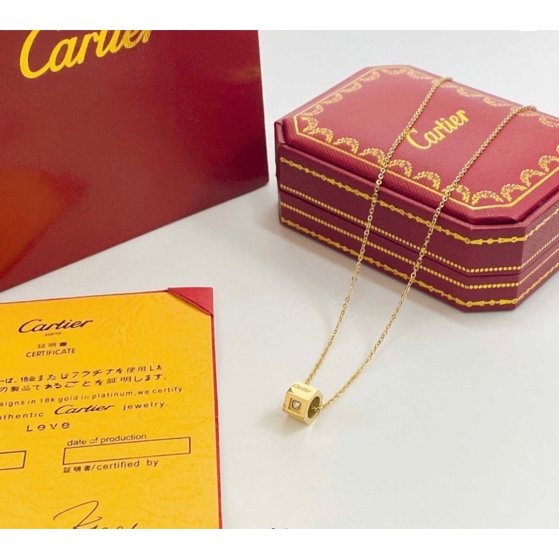 สร้อยคอ คาร์เทียร์ งานสแตนเลส พร้อมถุงpcv