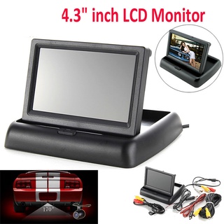 มอนิเตอร์ติดรถยนต์ จอ LCD HD ขนาด 4.3 นิ้ว พร้อมกล้องถอยหลัง