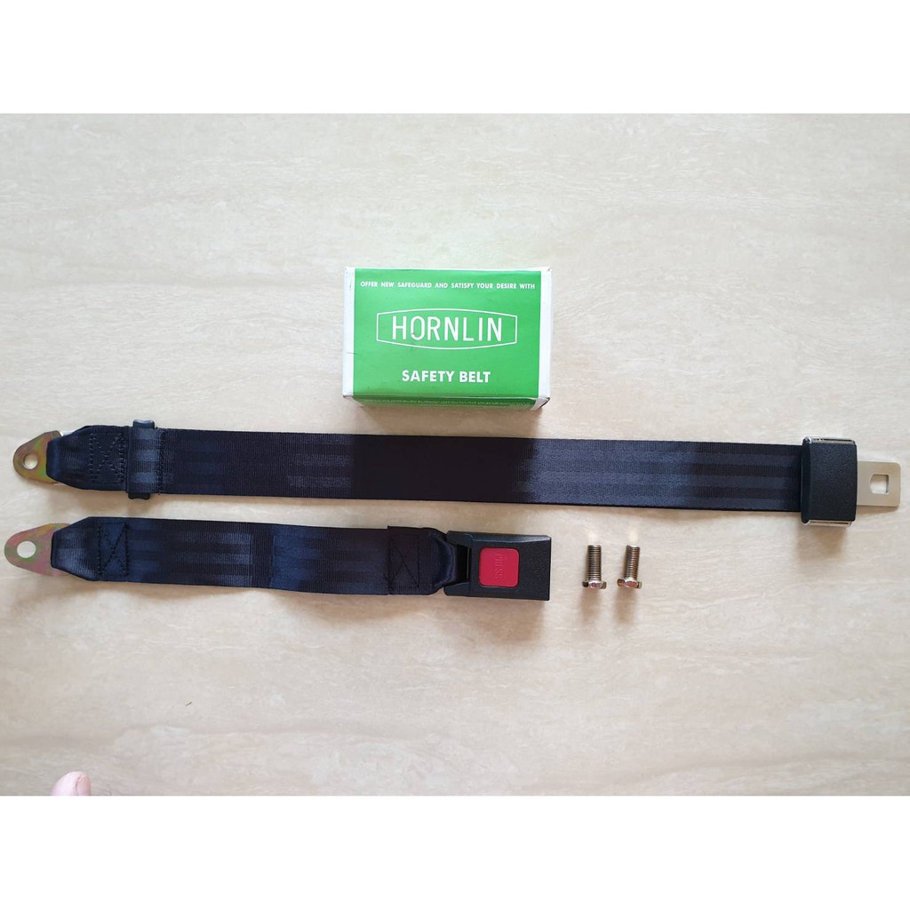 เข็มขัดนิรภัย 3จุด ธรรมดา สีเทา มี ม.อ.ก HORNLIN ราคาเป็นชุด ชุดล่ะ 160 บาท