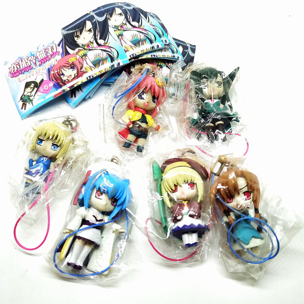 Gashapon ครบเซ็ท พวงกุญแจการ์ตูน Shin Koihime Musou Otome Tairan สามก๊กโมเอะ งานลิขสิทธิ์แท้ Bandai 