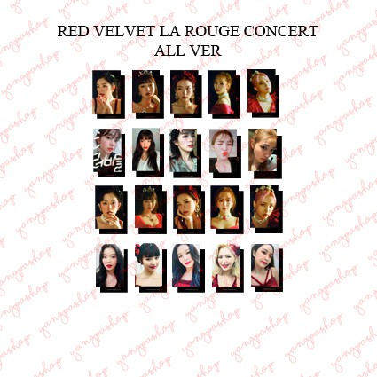 [READY / SET] RV LA ROUGE CONCERT FORTUNE CARD PHOTOBOOK REVE PHOTOCARD FAN MADE UNOFFICIAL YANGPASH