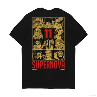 Cool เสื้อยืดแขนสั้นลําลอง พิมพ์ลายอนิเมะ ONE PIECE 11 SUPERNOVA ทรงหลวม พลัสไซซ์ สําหรับผู้ชาย และผู้หญิง