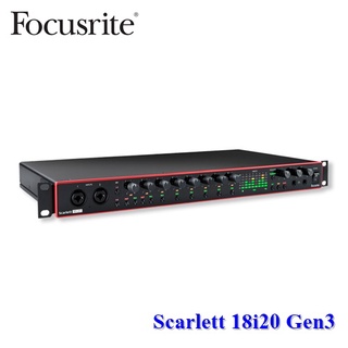 Focusrite Scarlett 18i20 (Gen 3) 18in/20out USB Audio Interface อุปกรณ์บันทึกเสียง โฮมสตูดิโอ