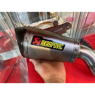 slip on Akapovic Z900 titanium ท่อแท้ตรงรุ่น พร้อมคอฟูลสแตนเลส