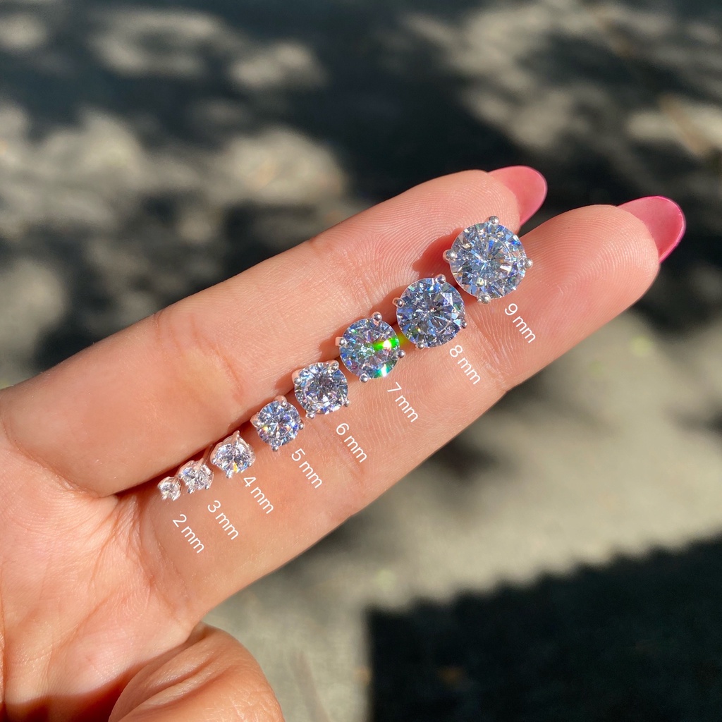 annita.silver - ต่างหูCZ ต่างหูเงินแท้925 เพชรCZเกรดพรีเมี่ยม เหมาะกับคนแพ้ง่าย Silver925 silverearri