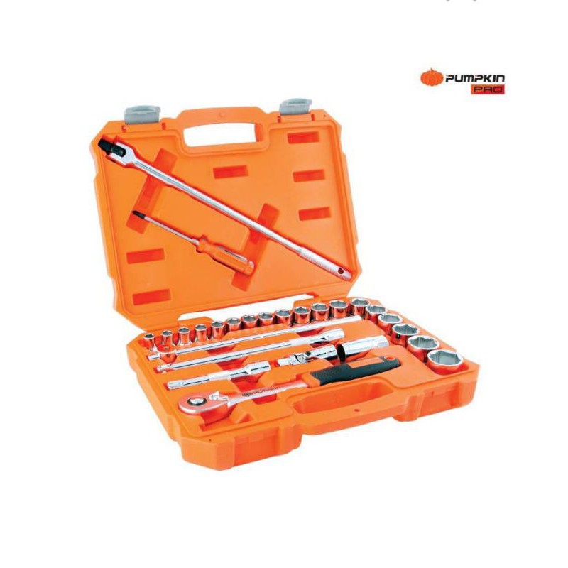 ชุดเครื่องมือ-ลูกบ๊อก+ไขควง 1/2" PRO-EVO27X PUMPKIN 40263