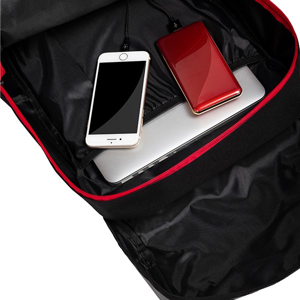 Merc Gears กระเป๋าเป้ กระเป๋าโน๊ตบุ๊ค วัสดุกันน้ำ รุ่น Rucksack สีดำ สีแดง สีขาว - รูปที่ 4