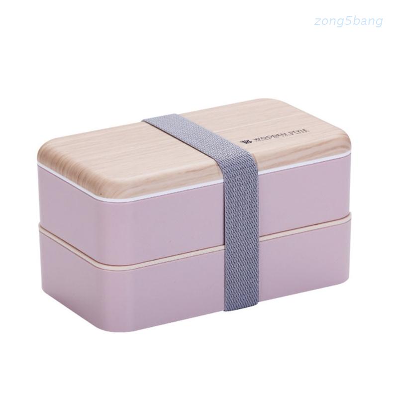 Zong Movable Partition Modern Bento Box Pink Plastic Box Lunch With Distributed Tableware For Microwave Ovens Or Fridge Shopee Thailand