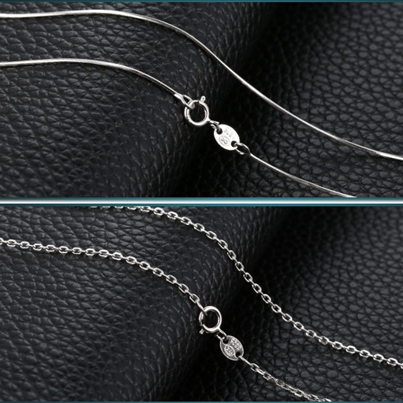 สร้อยคอเงินแท้ 92.5% แฟชั่น เครื่องประดับสำหรับผู้หญิง