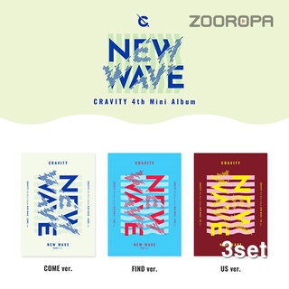 [ZOOROPA] CRAVITY NEW WAVE 4th mini album 3 Albums Set