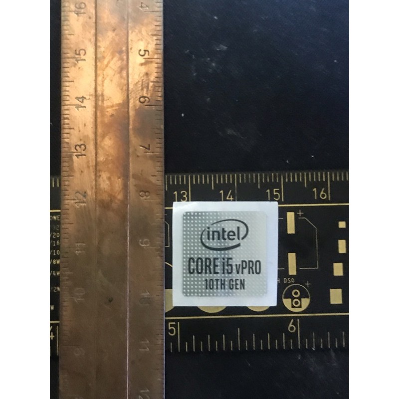 สติ๊กเกอร์โลโก้ สติ๊กเกอร์ intel Core i5 vpro 10th gen 2019 เดิม