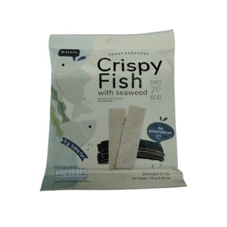 สาหร่ายผสมปลาแท่ง Crispy Fish With Seaweed De La Lita สาหร่ายทอดกรอบ สาหร่ายอบกรอบ สาหร่ายทะเล 20g