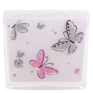 🔥HOT🔥 บ๊าธธิน่า ที่เสียบแปรงสีฟัน ลายผีเสื้อ รุ่น BTBA10422 BATHINA Toothbrush Holder Butterfly Pattern Model BTBA10422