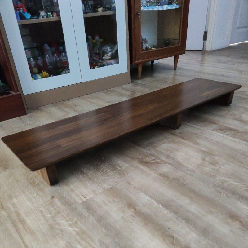 ชั้นวางจอคอมพิวเตอร์ ขนาด 30x120ซม. สูงรวม 10ซม. ปรับขนาดตามที่ต้องการได้