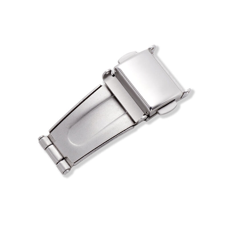 อุปกรณ์เสริมนาฬิกาข้อมือ หัวเข็มขัดโลหะ สีเงิน 11~21 มม. - รูปที่ 3