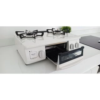 Rinnai เตาแก๊สตั้งโต๊ะ 2 หัว พร้อมเตาย่าง Howaro (RTC-5912SG-EWS) เตาแก๊สมินิมอล