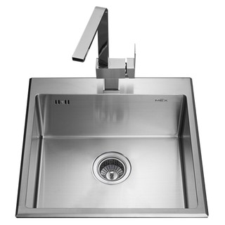 BUILT-IN SINK MEX SC60 STAINLESS ซิงค์ฝัง 1หลุม MEX SC60 สเตนเลส อ่างล้างจานฝัง อ่างล้างจานและอุปกรณ์ ห้องครัวและอุปกรณ์