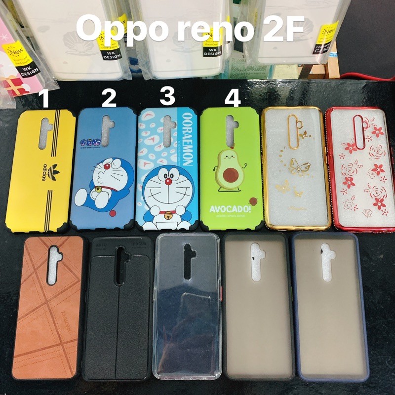 Oppo reno 2f Leatherette Case, idm Case , Studded With Stone, And Clear