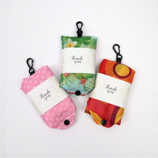 Happylife ของชำร่วย ของรับไหว้ ของขวัญปีใหม่ Shopping bag ถุงผ้า กระเป๋าพับได้ คละลาย