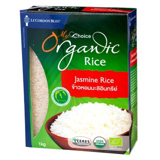 มายช้อยส์ข้าวกล้องหอมมะลิอินทรีย์ 1กก. My Choice Organic Jasmine Brown Rice 1 kg.