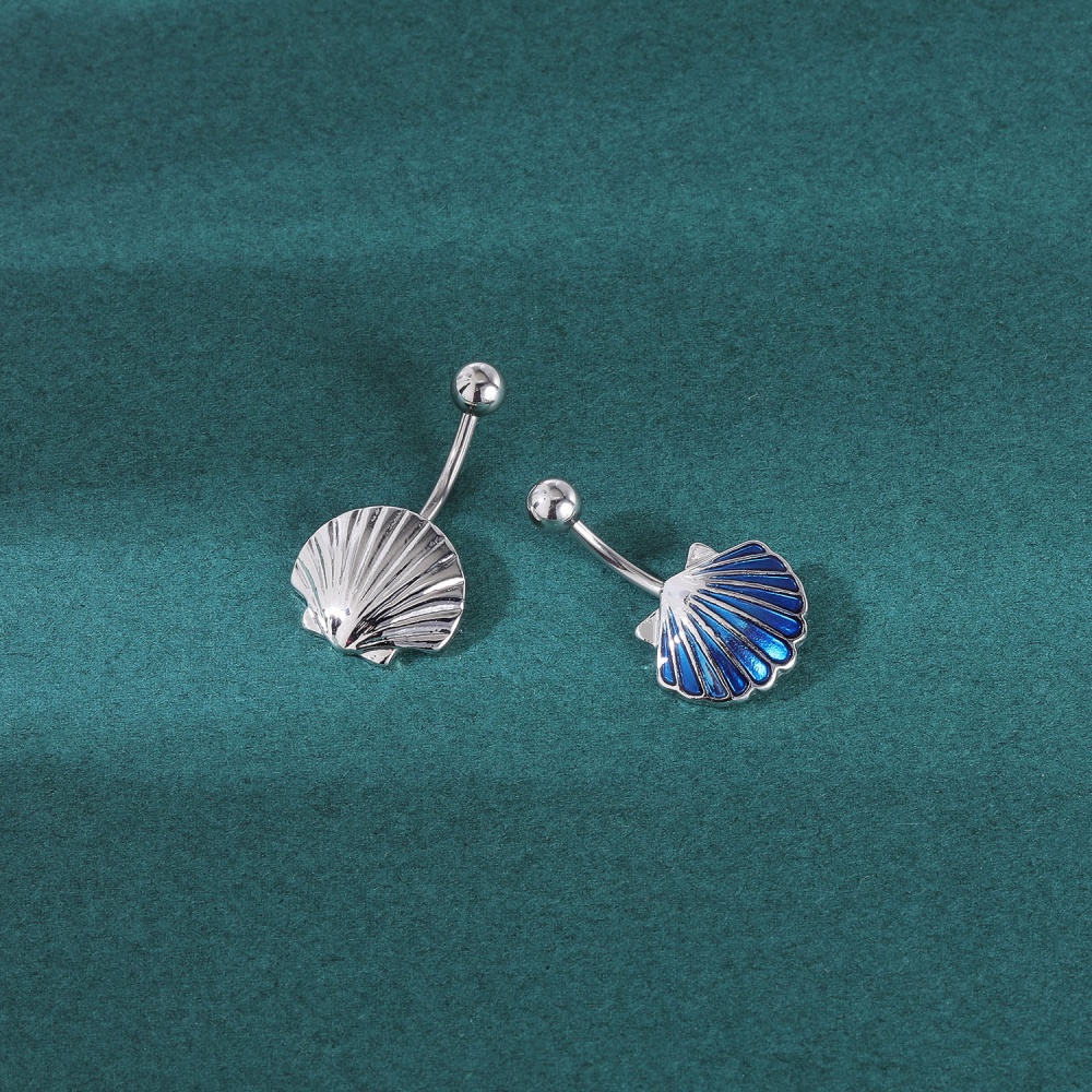 จิวเจาะสะดือ จิวสะดือ รูปปลาดาว เปลือกหอย ไข่มุก เครื่องประดับเซ็กซี่ 1 ชิ้น - รูปที่ 6