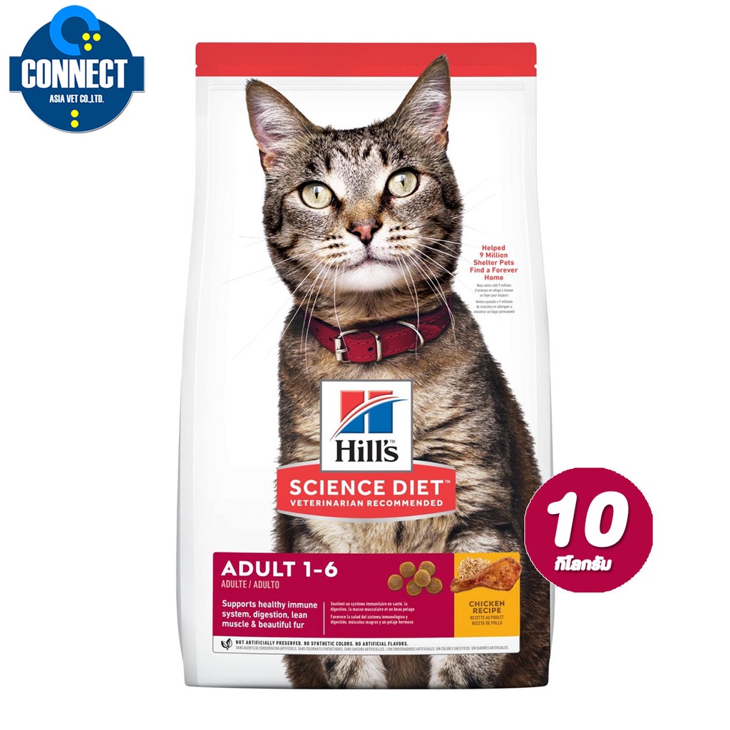 Hills science diet adult chicken recipe cat food 1 6 