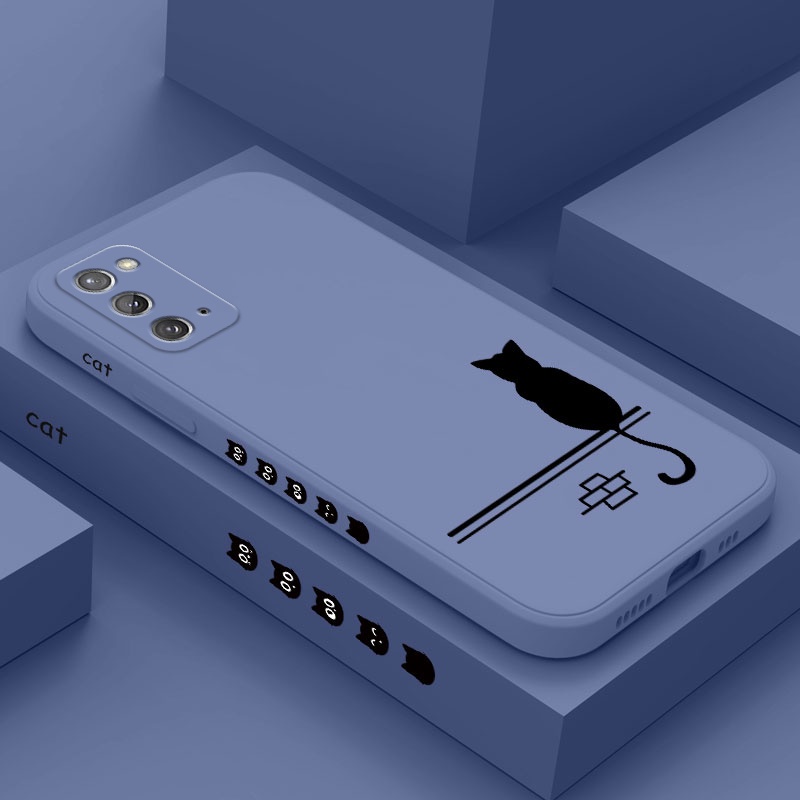 เคสโทรศัพท์มือถือซิลิโคน ลายแมว สําหรับ Samsung Galaxy Note 20 Ultra 10 Plus 9