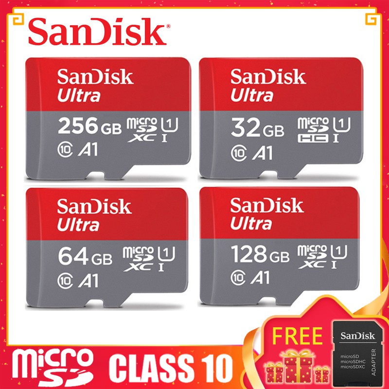 ◑ 128GB SD card 64GB 32GB 256GB 512GB Memory Card A1 100MB/s Micro SD SD524X