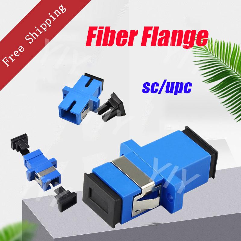 Free Shipping 500Pcs SC UPC Simplex Mode Fiber Optic Adapter SC APC Optical Fiber Coupler SC Fiber F