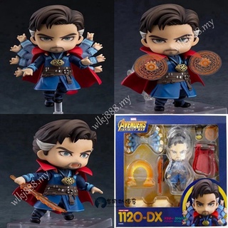 โมเดลฟิกเกอร์ Doctor Strange 2Nendoroid 1120DX GSC Avengers Infinity War Change Face ของเล่นสําหรับเด็ก