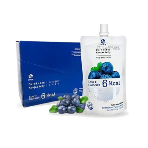 JellyB เจลลี่บี​​ บุกน้ำผลไม้​ รสส้ม​เจจู​ (4kcal/ถุง) 150ml.x10