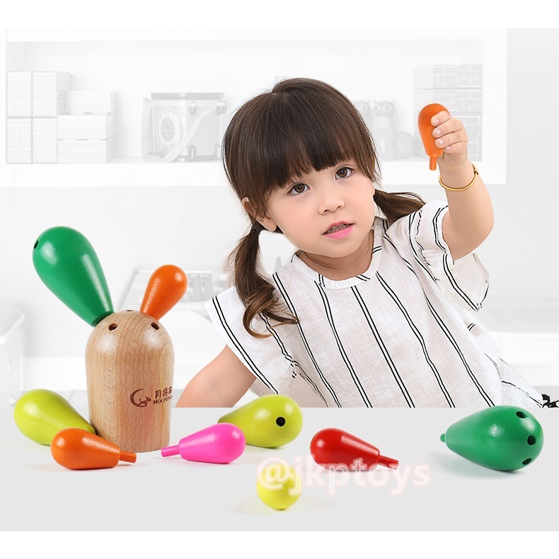 Todds & Kids Toys ของเล่นไม้เสริมพัฒนาการ เกมต่อกระบองเพชร Balancing Cactus