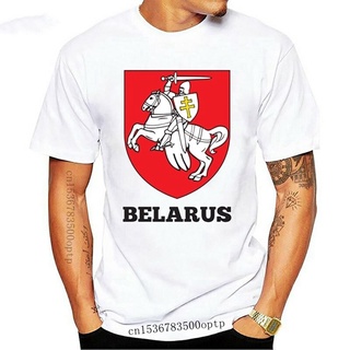 เสื้อยืดผ้าฝ้ายพิมพ์ลายแฟชั่น ใหม่ เสื้อยืด พิมพ์ลาย Belarus Shield