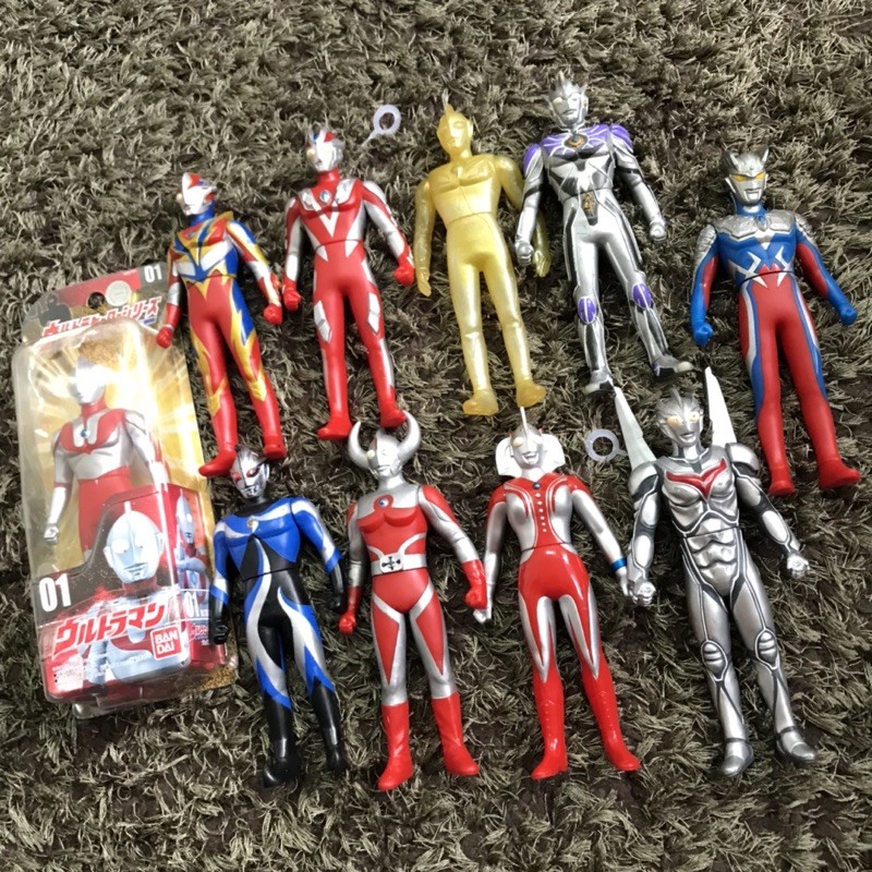 BANDAI Prelove Ultraman 6.5 นิ้ว / Hayata , Mebius , พ่อ , ศูนย์ , โนอาห์
