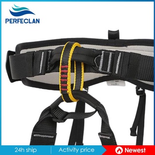 Outdoor Half Body Harness Rock Climbing Tree Rappelling Waist Belt Black L