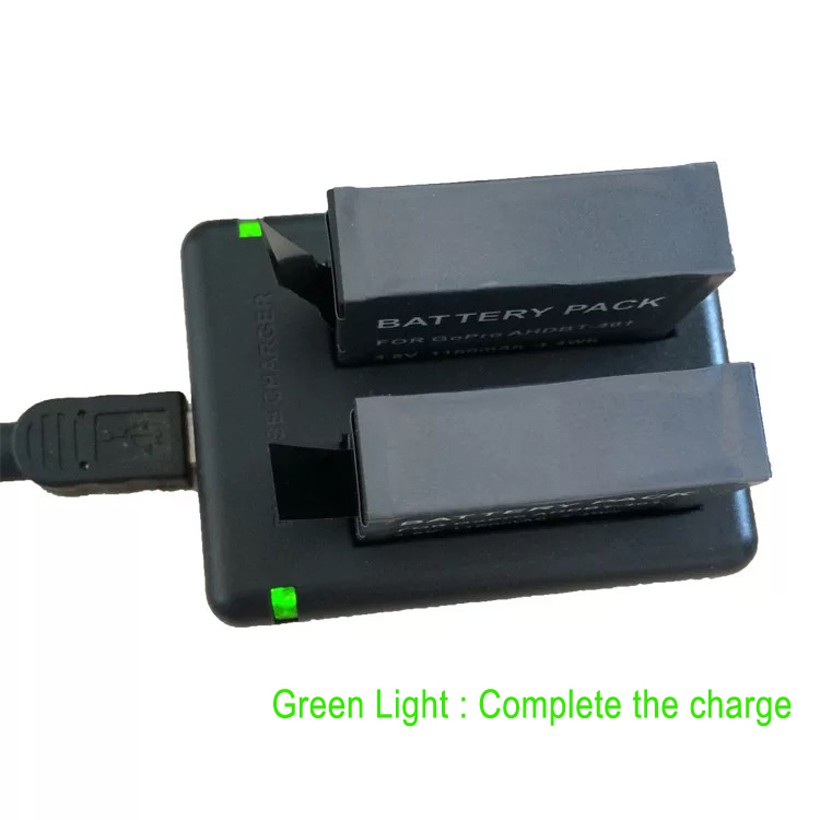 AHDBT-401 Dual USB Charger for GoPro Hero 4 / AHDBT-401 ดับเบิ้ล usb ชาร์จ GoPro Hero 4