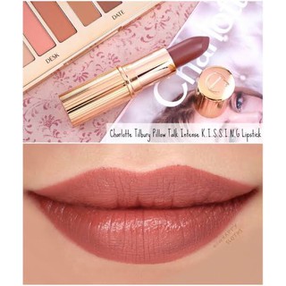 Charlotte Tilbury K.I.S.S.I.N.G Lipstick 1.1 G สี Pillow Talk Intense