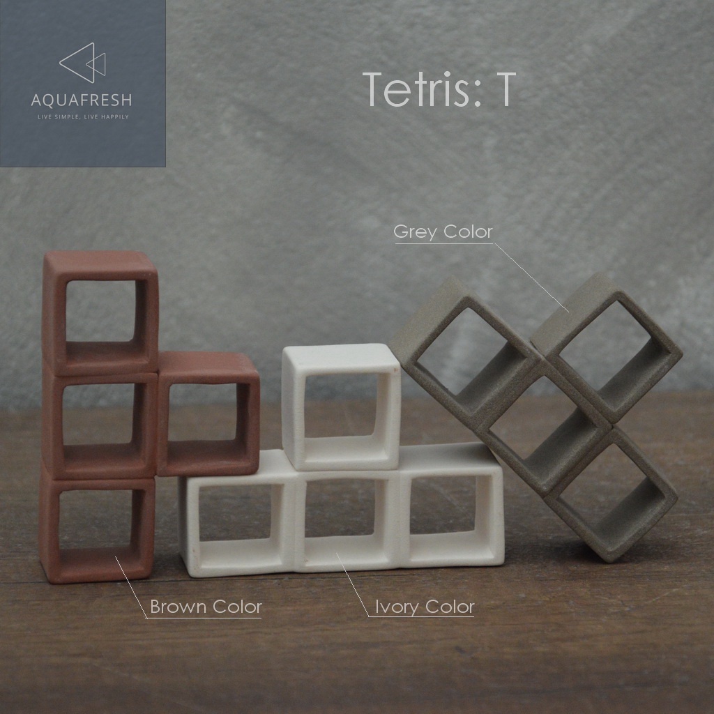[Aquafresh] Tetris O ท่อหลบกุ้ง บ้านกุ้งแคระ กุ้งเรดบี ถ้ำกุ้ง มด isopod ตู้ปลานาโน ตู้ไม้น้ำ Fish Tank