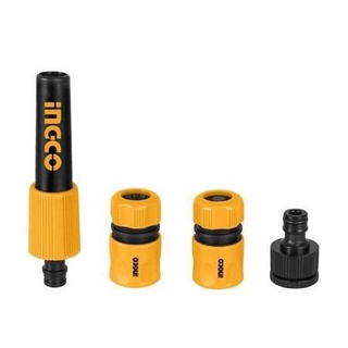 ข้อต่อสายยางน้ำ ขนาด 1/2" ชุด 5 ชิ้น (5 Piece Twist Nozzle Set) INGCO HHCS05122