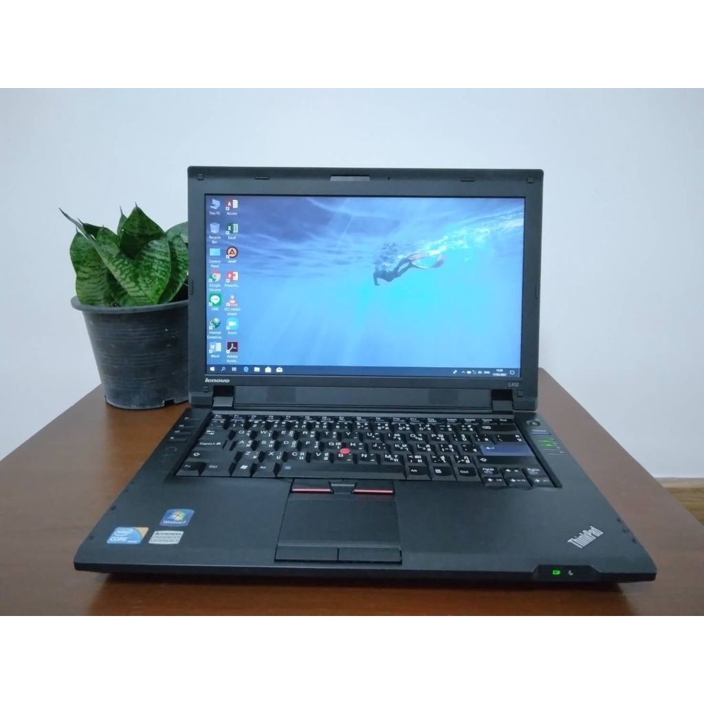 โน๊ตบุ๊คมือสอง Lenovo ThinkPad L412 (เกรดB) ใช้งานได้ปกติ