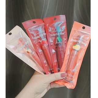 No.SW2008 ลิป Swanwish Fruity Lip Gloss ลิปเนื้อแมท ติดทนมาก กันน้ำขั้นสุด สีติดทน เม็ดสีแน่เวอร์ โทนแดงอิฐๆ 🍊🍑🍓 🍒