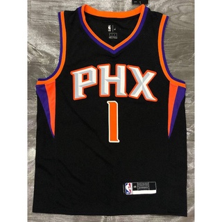 เสื้อกีฬาแขนกุด ลายทีม NBA Jersey Phoenix Suns BOOKER สีดํา สไตล์คลาสสิก พลัสไซซ์