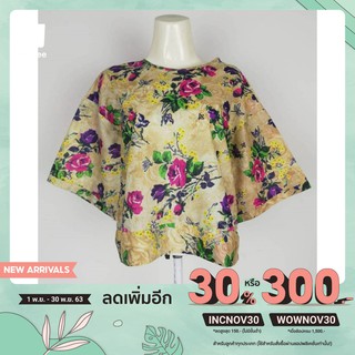 เสื้อผ้าฝ้ายแท้100% เเขนสามส่วน เนื้อผ้านุ่มใส่สบาย ไม่ระคายเคืองผิว