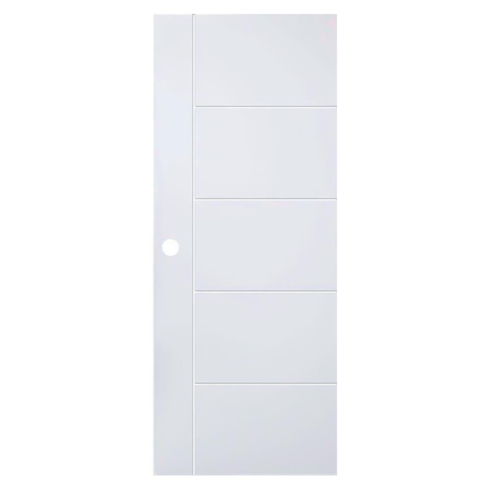 ประตูภายนอก ประตูภายนอก UPVC AZLE MD-6 80x200 ซม. สีขาว ประตู วงกบ ประตู หน้าต่าง UPVC DOOR AZLE MD-6 80X200 cm. WHITE