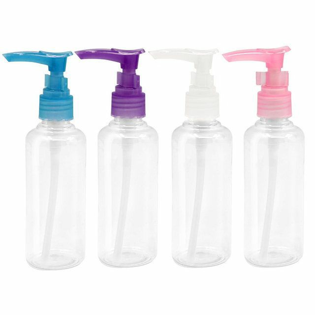 ขวดหัวปั๊ม/หัวฉีด พลาสติก กลมใส 100 ml