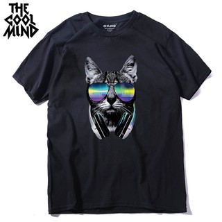 เสื้อยืดโอเวอร์ไซส์ผู้ชายเสื้อยืด Men T Shirt เสื้อแฟชั่นแนว Hiphop Coolmind แฟชั่นผู้ชายพิมพ์ลาย M เสื้อ Men M Summer M