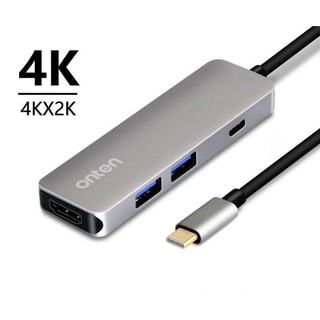 ADAPTER CONVERTER รุ่น:	Onten Type-C to HDMI 4K +2 port USB3.0 OTG + Type-Charger port adapter