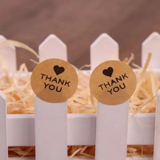 มีหลายลาย 30 ดวง Craft Sticker Handmade Homemade Thank you Sticker Label สติ๊กเกอร์ แฮนด์เมด ขอบคุณ กระดาษคราฟท์ โฮมเมด