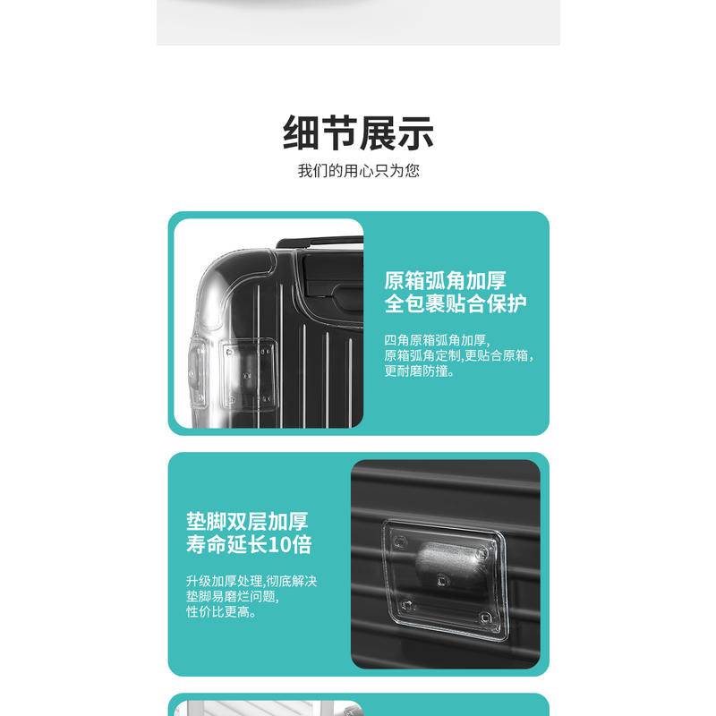 ผ้าคลุมกระเป๋าเดินทาง แบบหนา สีโปร่งใส สําหรับ Essential Trunk Plus 31 33 นิ้ว rimowa