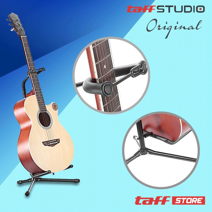 TaffSTUDIO ขาตั้งกีตาร์แบบปรับได้คอยาวไฟฟ้าอะคูสติก JTS279